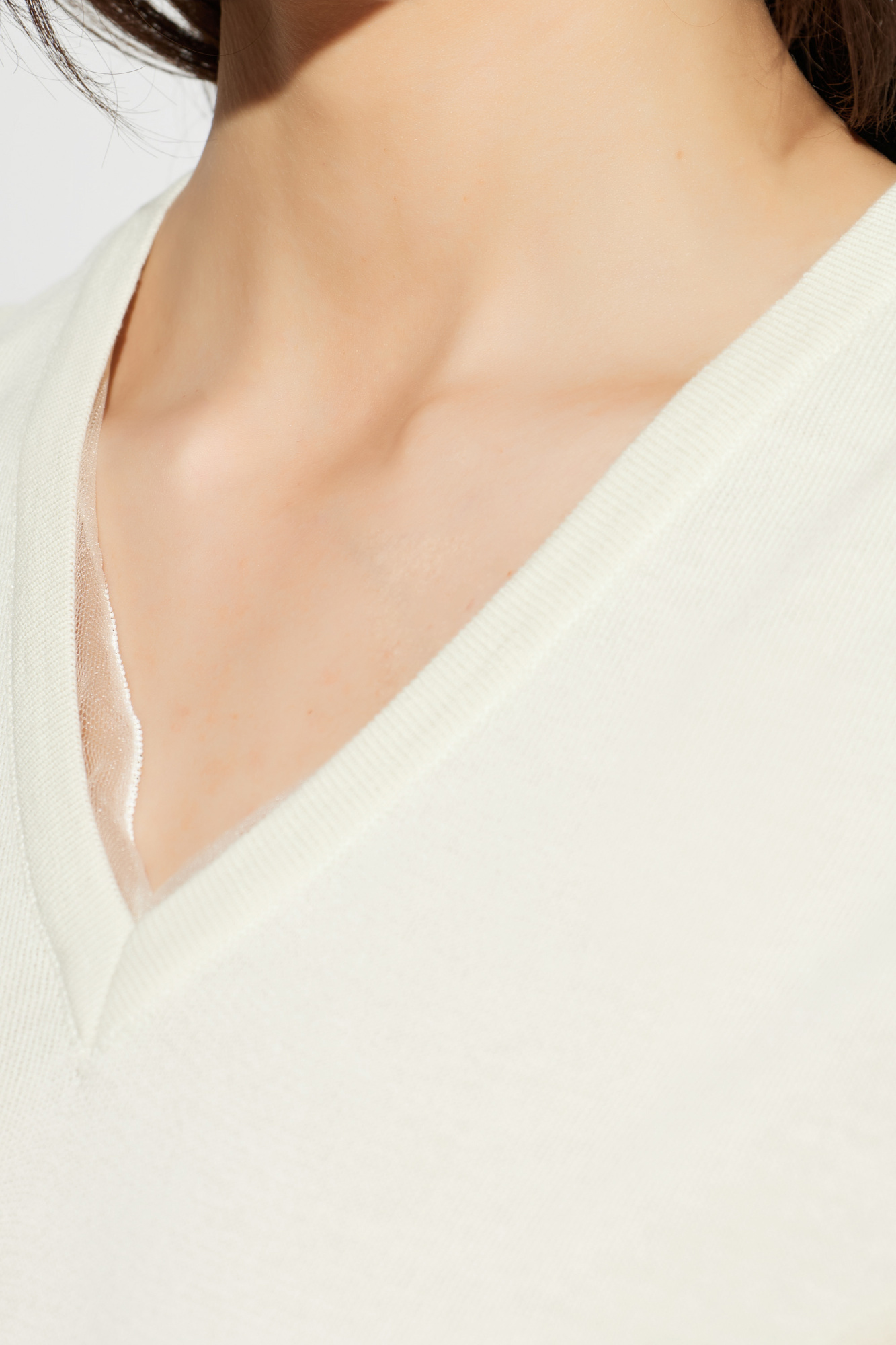 Fabiana Filippi Top with lurex thread at the neckline | Women's